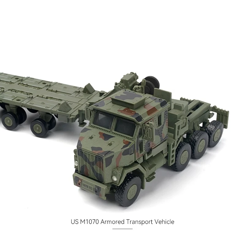 1:72 Creative Military Series Building Blocks Armored Transport Vehicle Green/Yellow M-Track Model Toys For Kids Christmas Gifts - 3