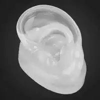 Modèle d'oreille humaine en Silicone Transparent, accessoire d'exposition de prothèses auditives, outil de démonstration d'enseignement, outil d'exercice d'impression d'oreille 6