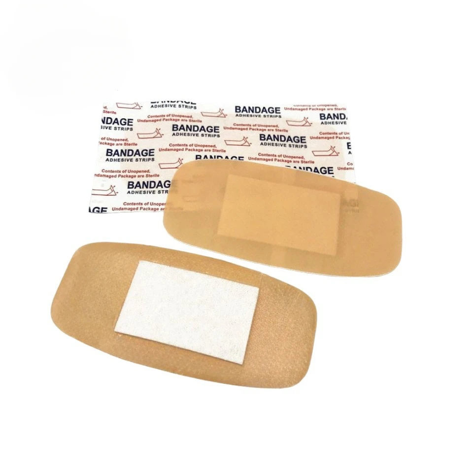 50pcs/set Large Band Aid Skin Wound Dressing Patch Square Shaped Plasters Breathable Woundplast Adhesive Bandages Tape 6