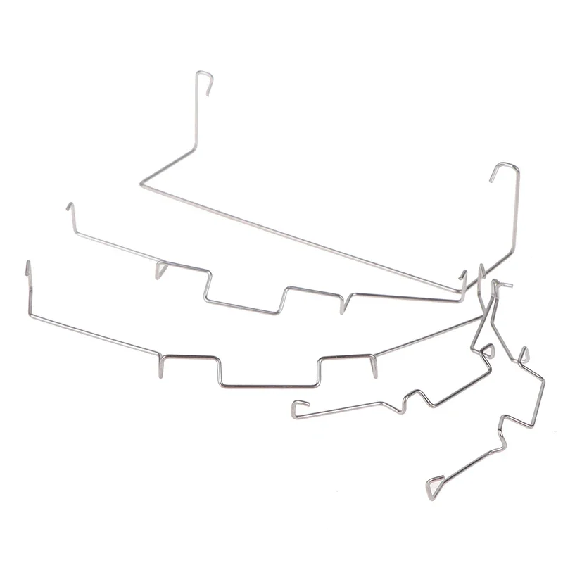 1쌍의 CPU 방열판 팬 후크 고정 브래킷 팬 클립 스프링 스틸 팬 클립은 팬을 방열판에 안전하게 고정합니다.