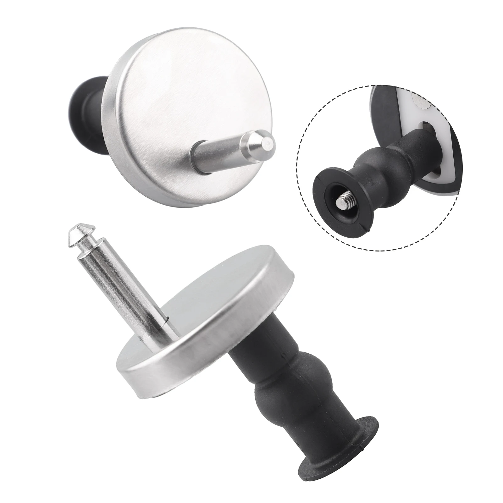 2 stücke Wc-sitz Scharniere Top Schließen Soft Release Schnell Montage Heavy Duty Scharnier Für Wc-sitz Scharniere Wc Zubehör – Detail 3