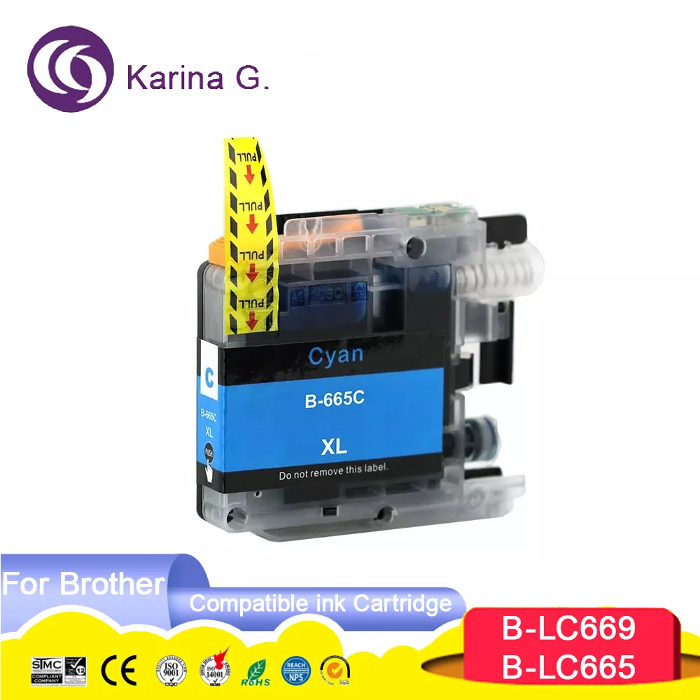 For LC669 LC665 compatible ink cartridge suit for LC 669 665 for MFC-J2320 MFC