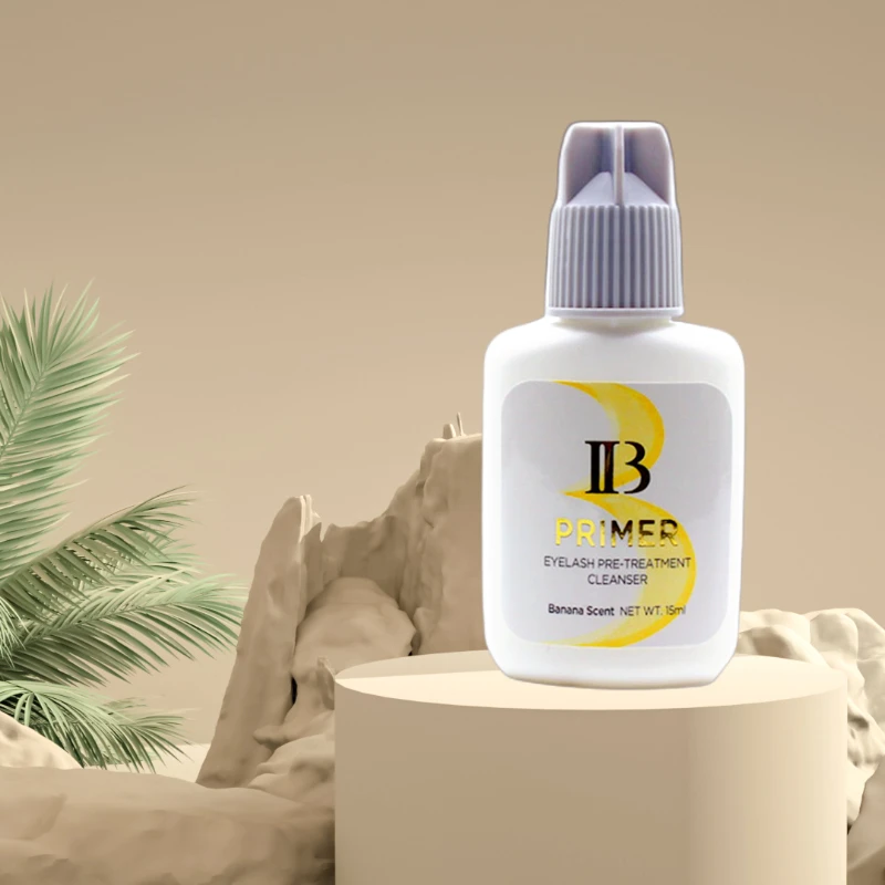 

1/2 Bottles Ibeauty Primer for Eyelash Extensions Clear Liquid False Lash Glue Suppliers South Korea 15ml Makeup Tools