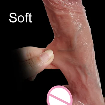 telescopic vibrating heating xxl big suction cup thick dildo realistic rubber penis dick phallus vibrators sexy toys for women 4