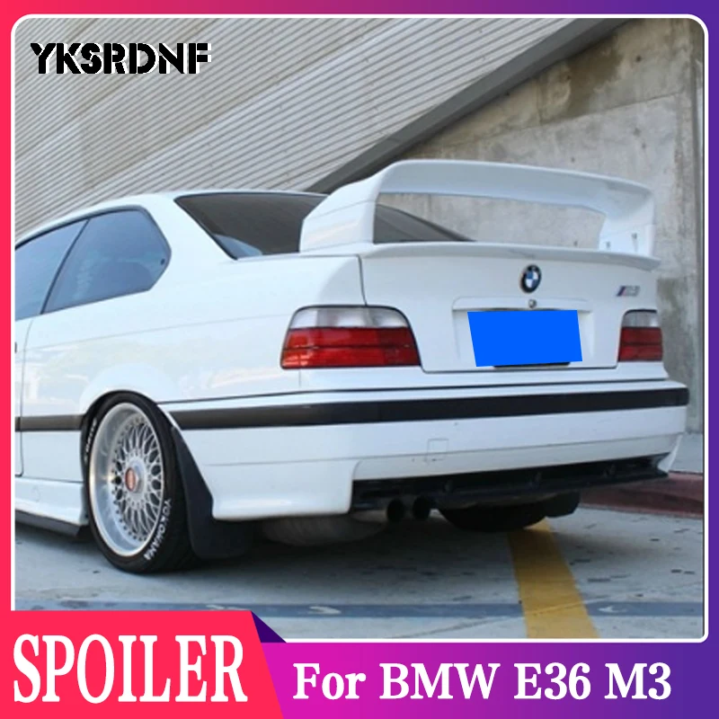 Per Bmw E36 M3 Spoiler 1990-2000 Bmw Serie M3 Spoiler Con Luce Abs Plastica Materail Spoiler Non Verniciato Per Bmw E36 M3 Spoiler