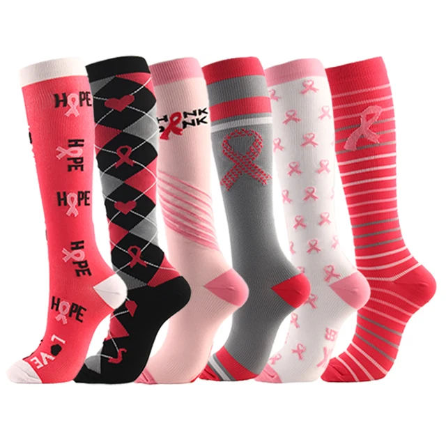 Compression Stockings Socks 3/5/6/7/8 pairs per set Unisex Sports Socks Lot Prevent Varicose Veins Nurse Socks Compression 6 Pair K