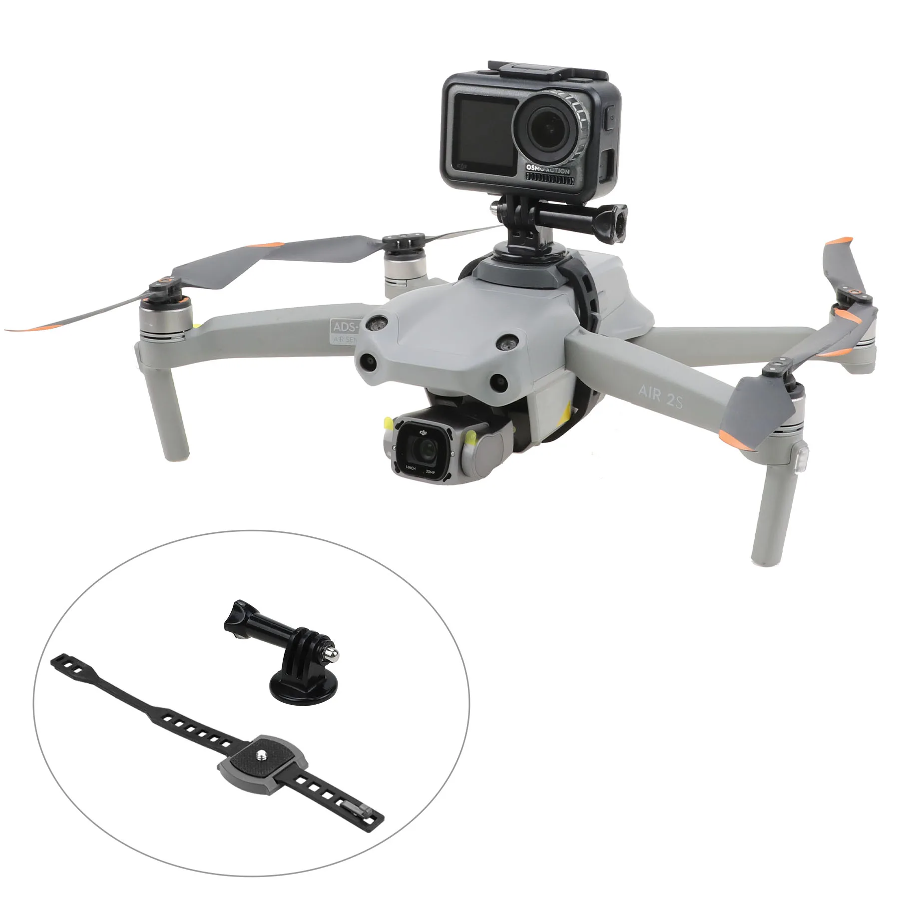 Cinturino Fisso Per Fotocamera Sportiva Per Gopro /Insta360/Dji Osmo Action Mount Per Dji Mavic 3/Mavic Air 2/Air 2S/Mavic 2 Pro Zoom Drone