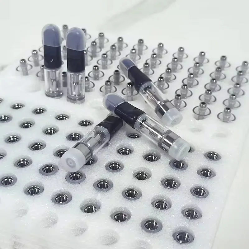 10-50pcs CC-ELL 510 Vape Cartridges 0.5/0.8/1.0ml Glass Tank Ceramic Coil Cartridge Black Drip Tip Atomizer Electronic Cigarette - 6