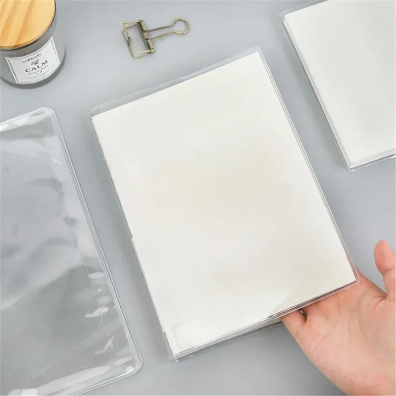 

New A5/A6 PVC Cover Transparent Protective Case Film Sleeve Notebook Waterproof Journals Planner Book Diary Protect Cover