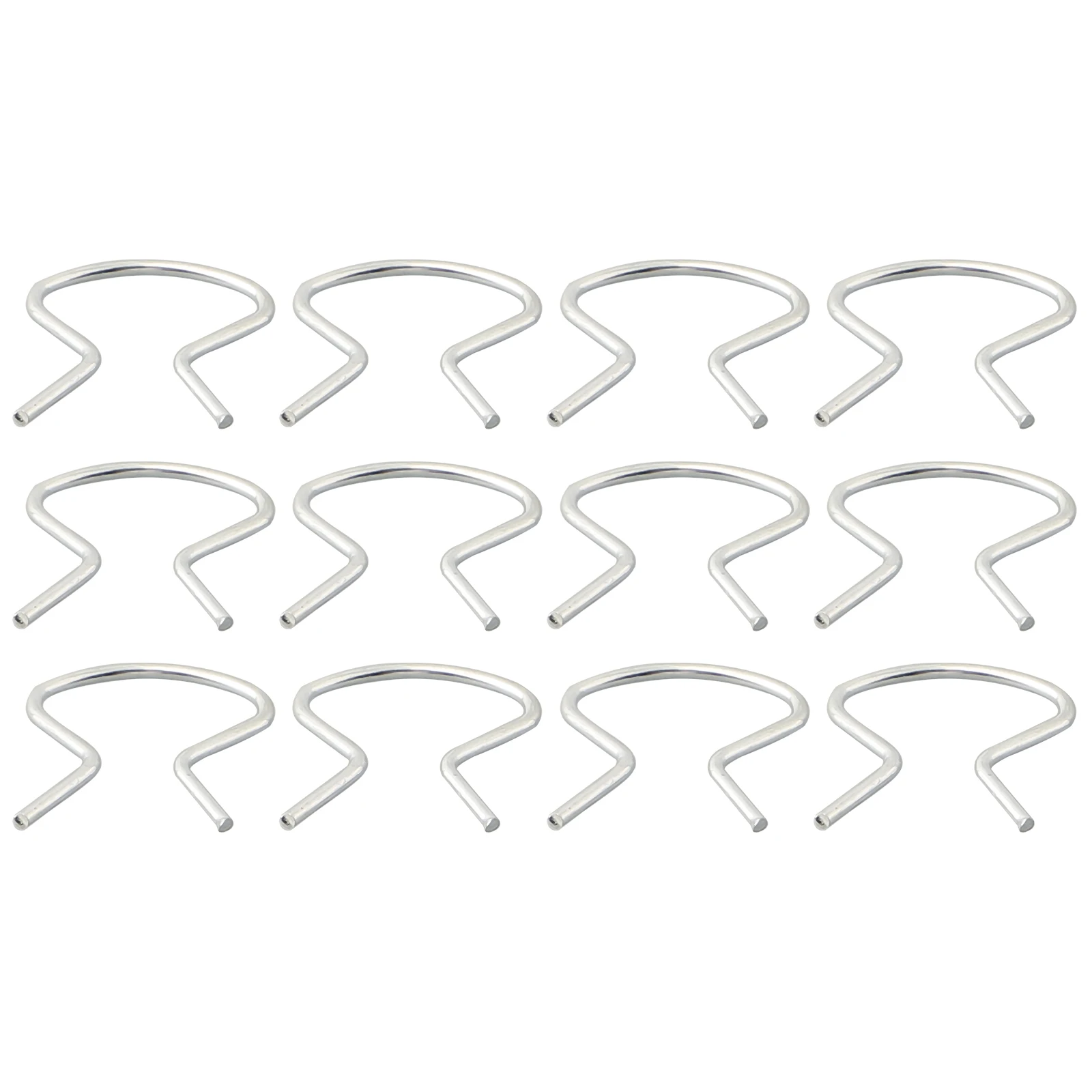 

12 Pieces Crank Retainer Door Handle Wind Horseshoe Clip Set 2288 Clip-On Front Left Right Sliver For Oldsmobile Replacement