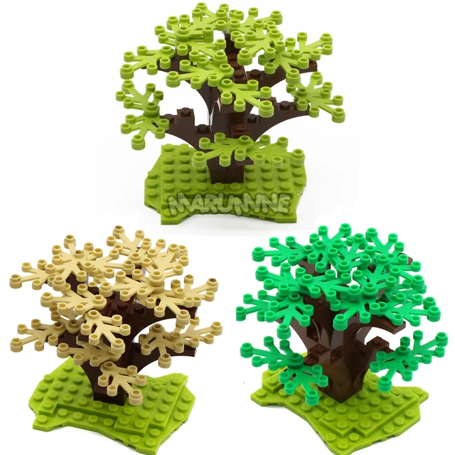 Marumine 31PCS Classic Building Bricks Tree Sets Enlighten MOC Blocks Natural City View Compatible Rrecycle Toys For Kids Gift 3