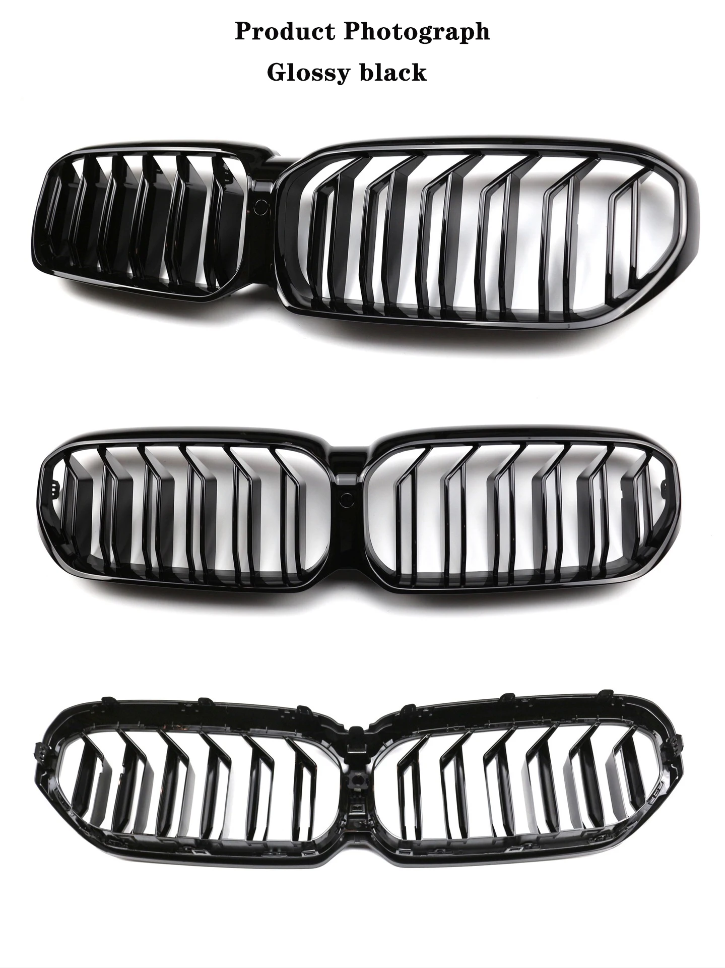 2x Grilles de Calandre Chrome et Noir BMW Serie 5 G30 G31 (17-20 2x Grilles de Calandre Chrome et Noir BMW Serie 5 G30 G31 (17-20