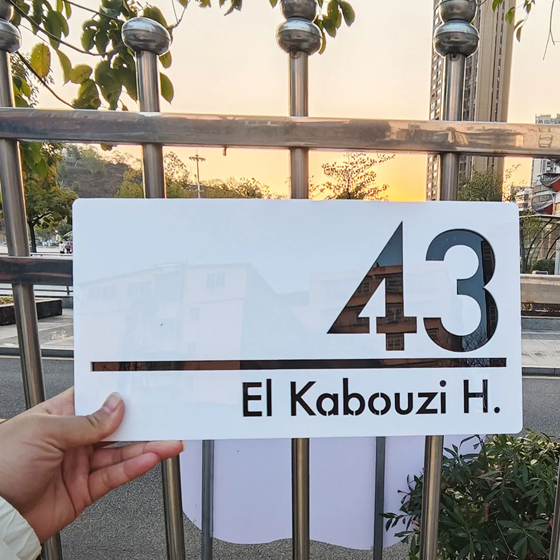 House Number Signs House Numbers Number Plate Personalized Exterior House Number Sign