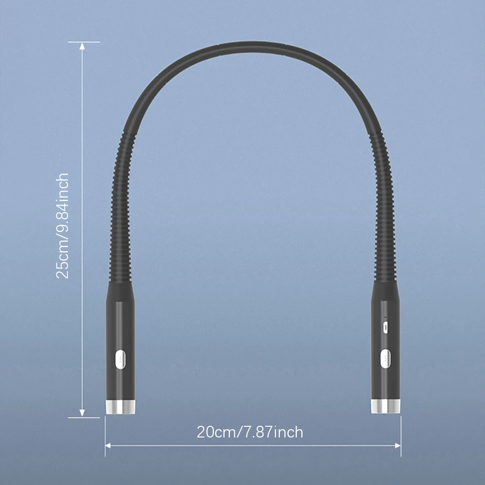 Description Picture 4 of itemBook Light for Reading in Bed, Neck Reading Light, 3 Colors, Comfortable Silicone Arms, Rechargeable, Eye-Caring Neck Lights