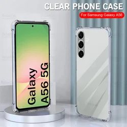 Clear Transparent Silicone Bumper Case - Versatile Protective Cover for Samsung A06 (Transparent)