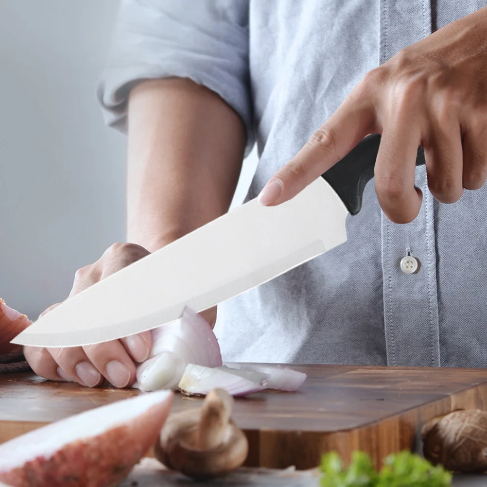 DFITO Professionelles 16-teiliges Küchenmesser-Set aus 3CR13 Edelstahl mit Schwarzem PP-Griff und Holzblock für Restaurant, Zuhause, Geschenkbox – Detail 31