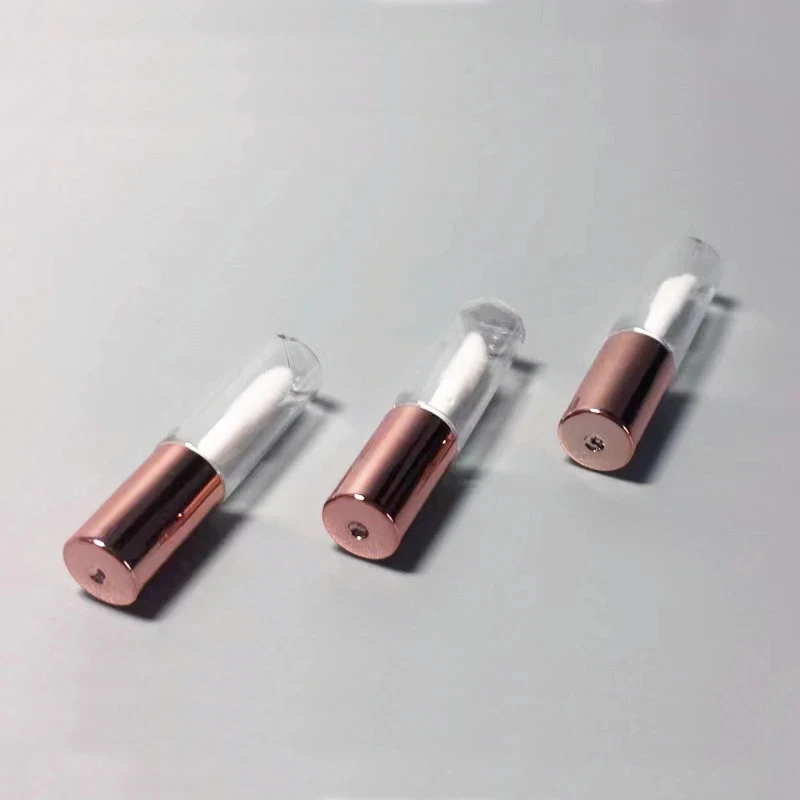 50/100/200Pcs Black Blue Silver Rose Gold Lip Gloss Tube Cosmetic with Cap Empty Lipstick Bottle Lipgloss Sample Container