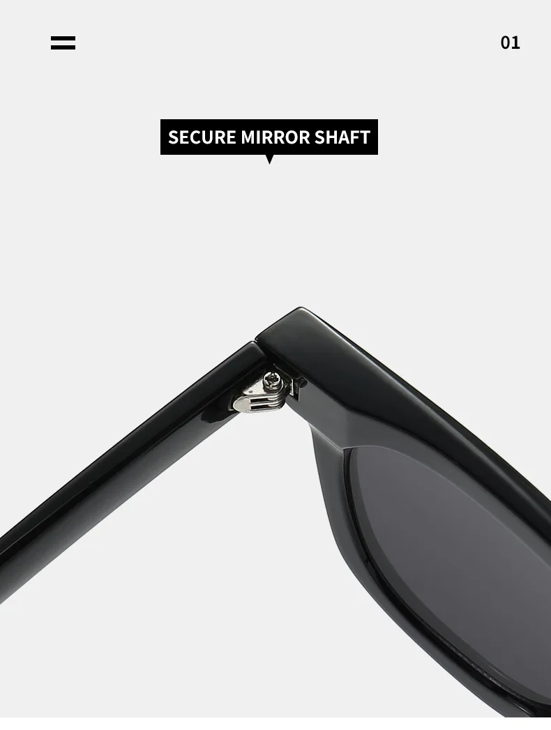 Orangefarbene Sonnenbrille für Herren, quadratisch, zum Fahren, Sonnenbrille im Hip-Hop-Stil, UV400 – Detail 15