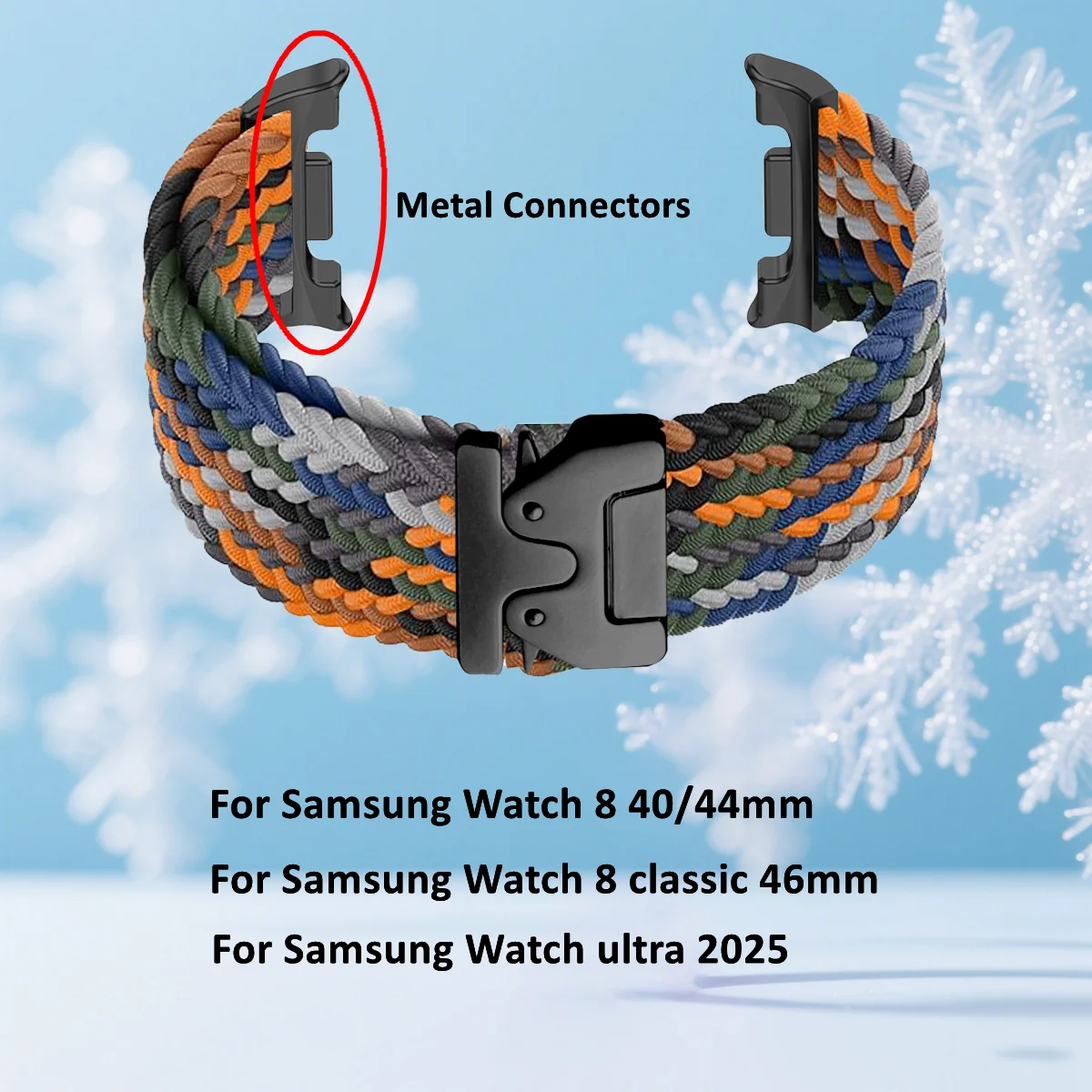 Braided Loop Parachute Buckle Watch Band