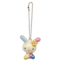 Pearly Usahana Keychain Key Ball Chain Cartoon Anime Bunny Mini Kawaii Cute Keychains Keyring Small Gifts Girls Toys 1