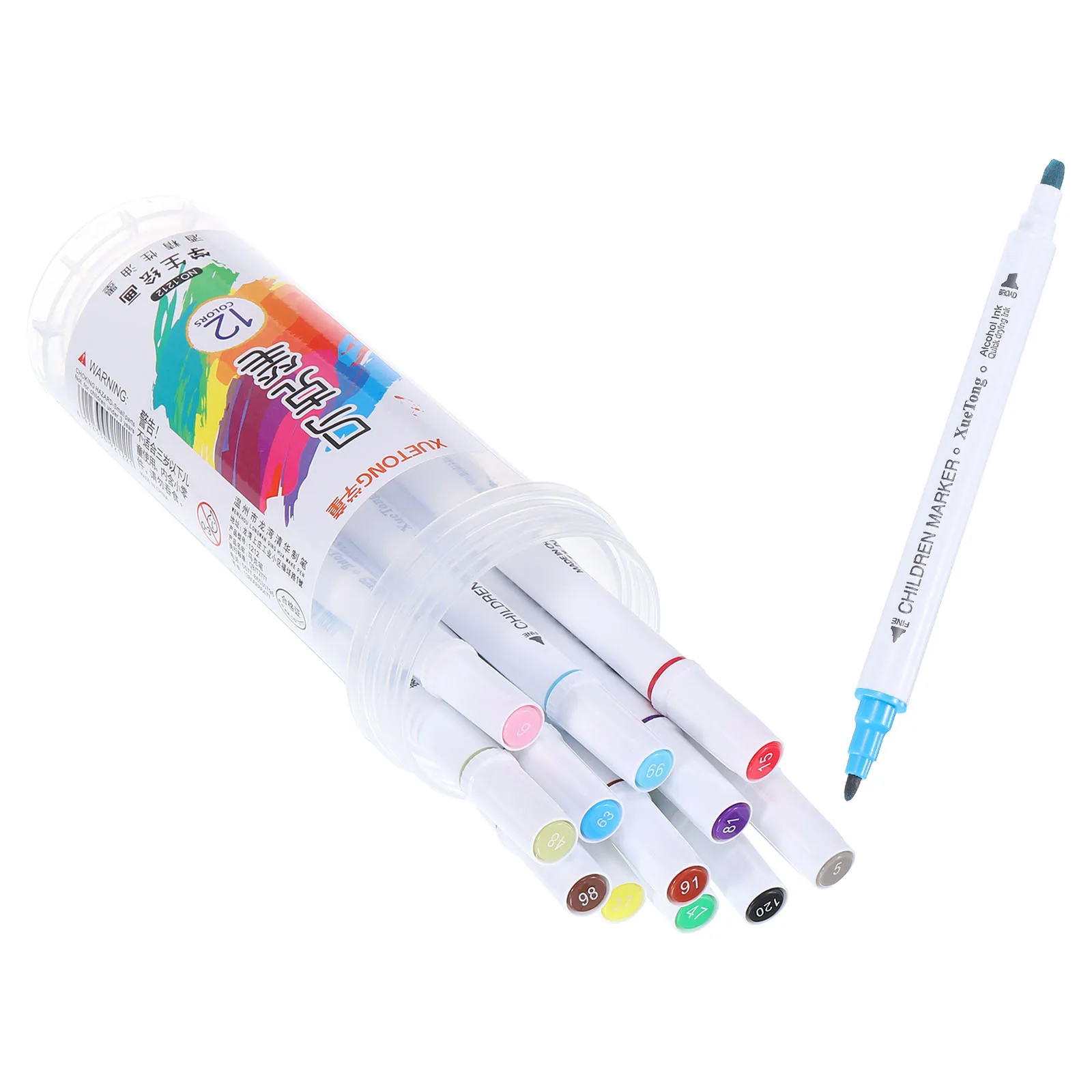 1Set 12/18/24Colors Marker Pens Alcohol-Based Ink Dual Tip Art Markers Set for Artist Coloring Sketching Drawing School Supplies drawing for the artist