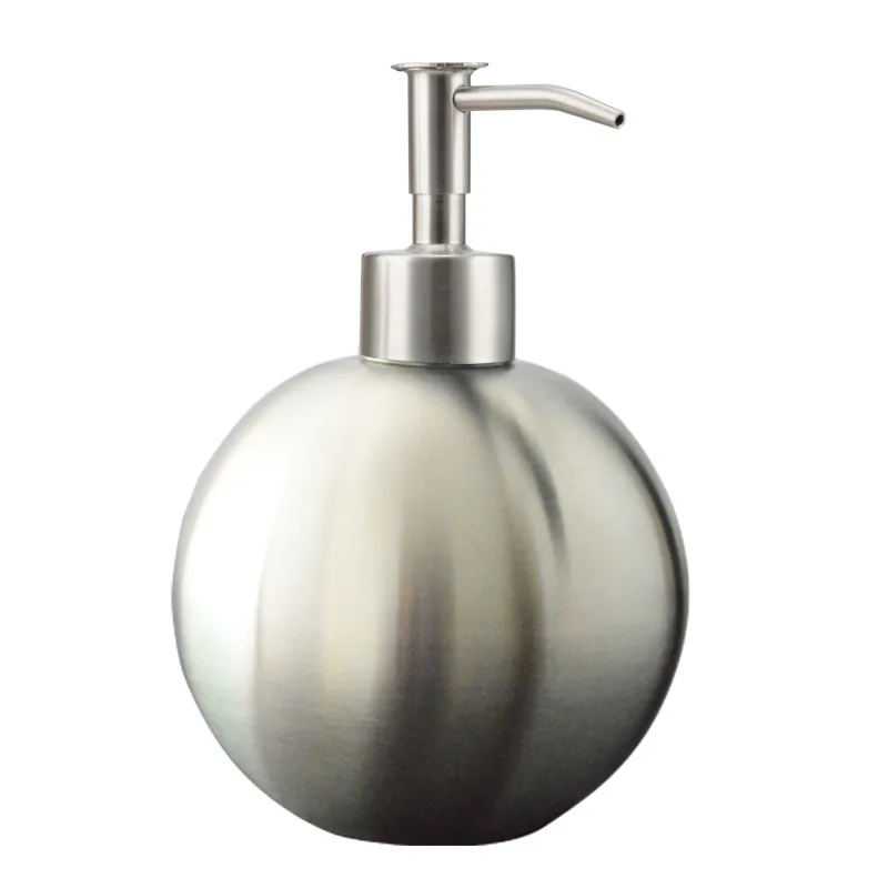

Stainless Steel Round Empty Lotion Soap Dispenser Bottle, 500ml Soap Dispenser Great for Essential Oils, Lotions, Liquid Soaps