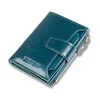 Genuine Leather Wallets for Women Red Money Purses Zipper RFID Short Female Small Card Holder Coin Purse Trifold Bifold Wallet 5