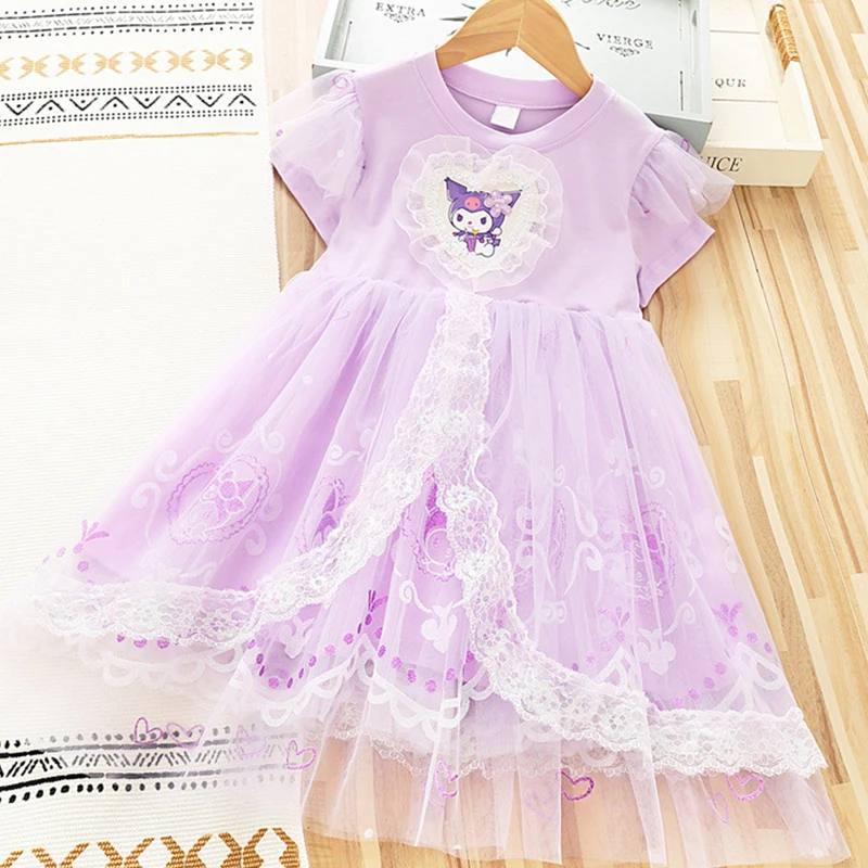 Robe Sanrio pour petite fille, en coton, Kuromi, élégante, robe de princesse pour bébé fille, vêtements de luxe pour enfants, violet, 1 à 2 3 4 5 6 7 8 9 ans 1 Robe Sanrio pour petite fille, en coton, Kuromi, élégante, robe de princesse pour bébé fille, vêtements de luxe pour enfants, violet, 1 à 2 3 4 5 6 7 8 9 ans 1