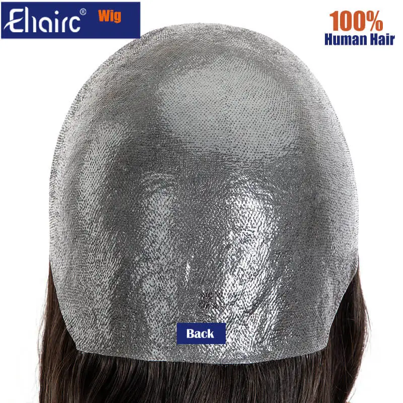 Full Cap Wig Durable Knotted Skin Wig High Quality Human Hair Natural Hairline , Hand Tied Delicated Human Hair