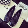 New Fashion Bean Shoes In Spring 2023 Flat Bottom Square Toe Boat Shoes Large Size Shallow Mouth Comfortable Work Shoes 4