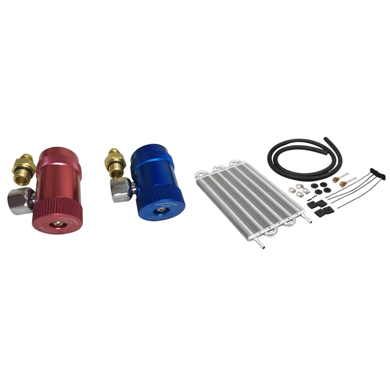 

R1234yf быстроразъемный адаптер для кондиционера с воздушным приводом, 6 рядов, масло, магнитный конденсатор для труб