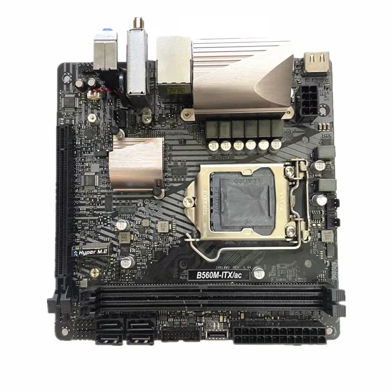 □Mini-ITX□ASRock B560M-ITX/ac LGA1200 10コアCPU対応 無線LAN 動作
