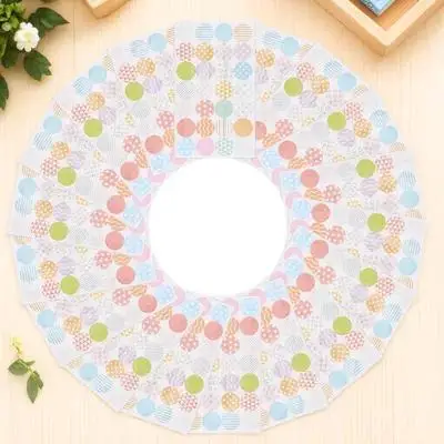 20매 종이 구멍 보강재 바인더 링 보호용 접착식 원형 스티커 루즈리프 노트 다이어리 수리용