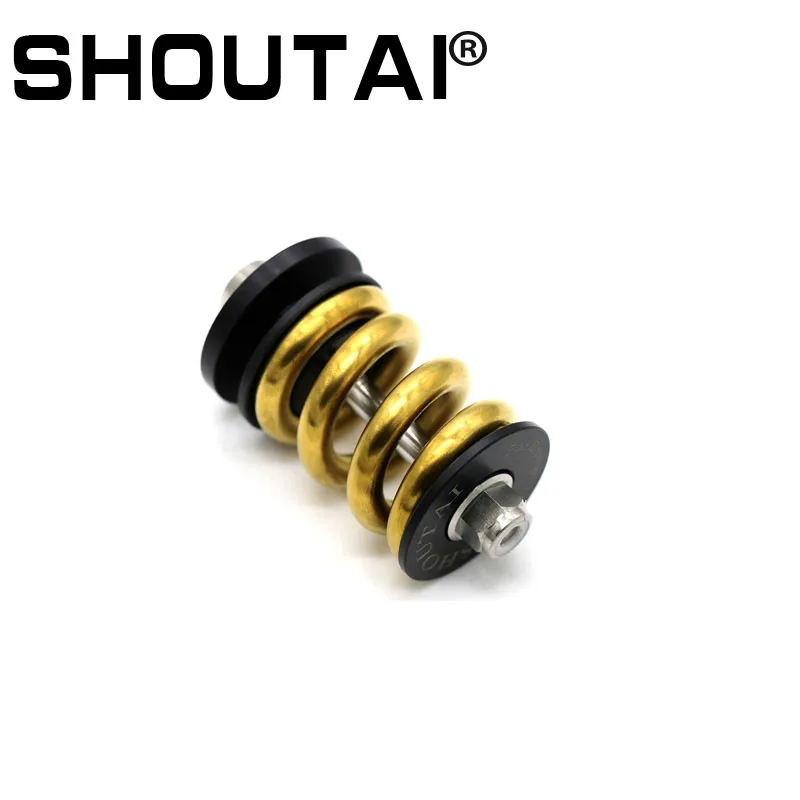 SHOUTAI Bike TC4 Titanium Alloy Spring Rear Shock Absorber for Brompton BMX Amortizer Bicycle Parts 4 Colors bike suspension shock absorber bicycle shock absorber