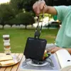 Grill Clip Removable Pan Portable Campfire Pie Maker Set Foldable Sandwich Baking Pan Double Pie Irons for Camping for Mountain 6