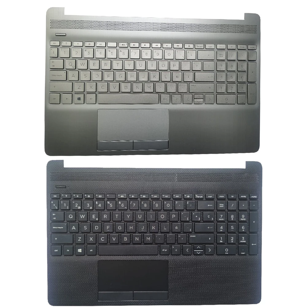 Teclado Latin la Espanhol sp para hp 15-dw Série 15s-du 15s-dy Tpn-c139 com Capa Superior de Apoio de Mãos com Touc hp ad Novo