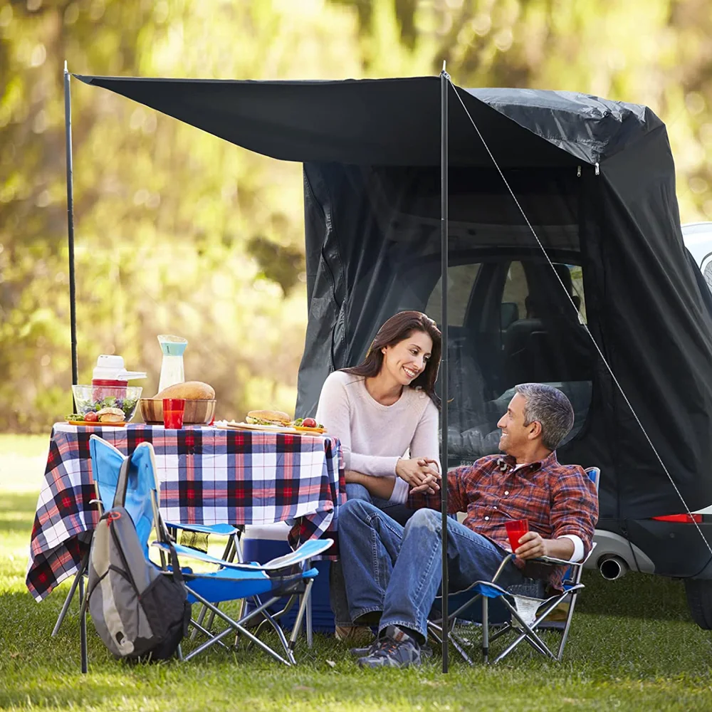 Car Trunk Camping Tent for Outdoor Driving Tour Barbecue SUV
