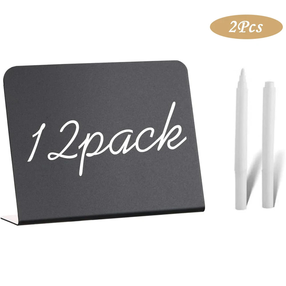 Mini Chalkboard Signs for Chalk Sign for Food Party Buffet Table Sign Chalkboard Wedding Bakery Small 12 Pack wooden chalkboard