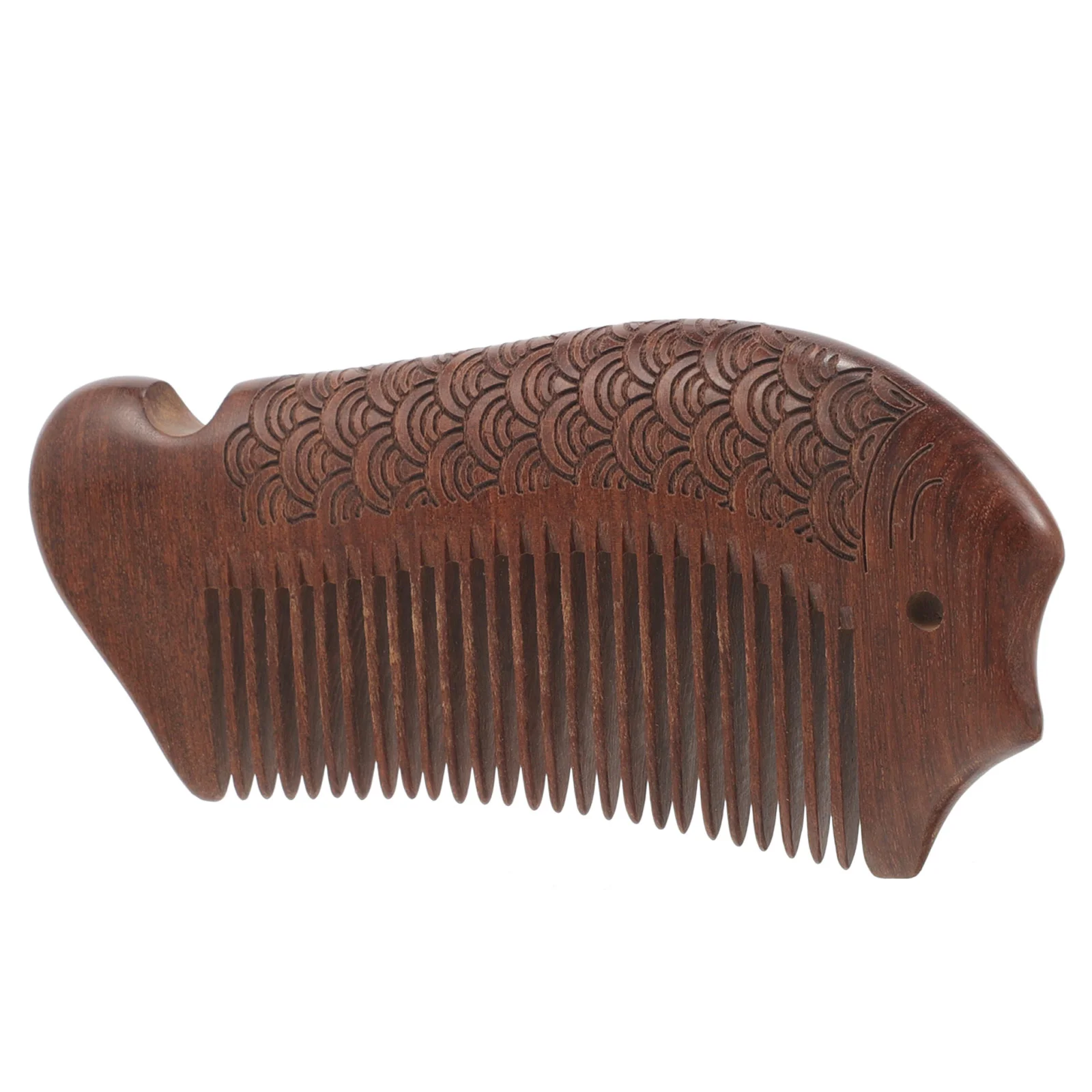 

Wooden Comb Portable Massage Compact Pocket Hair Detangling Fine Tooth for Women Beard Combs Decorative