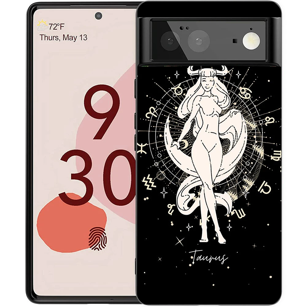 Zodiac-Themed Shockproof Silicone Phone Case Cover