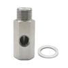 NPT Oil Pressure Sensor Tee 1/8-NPT Adapter Turbo Supply Feed Line Gauge M16X1.5 5