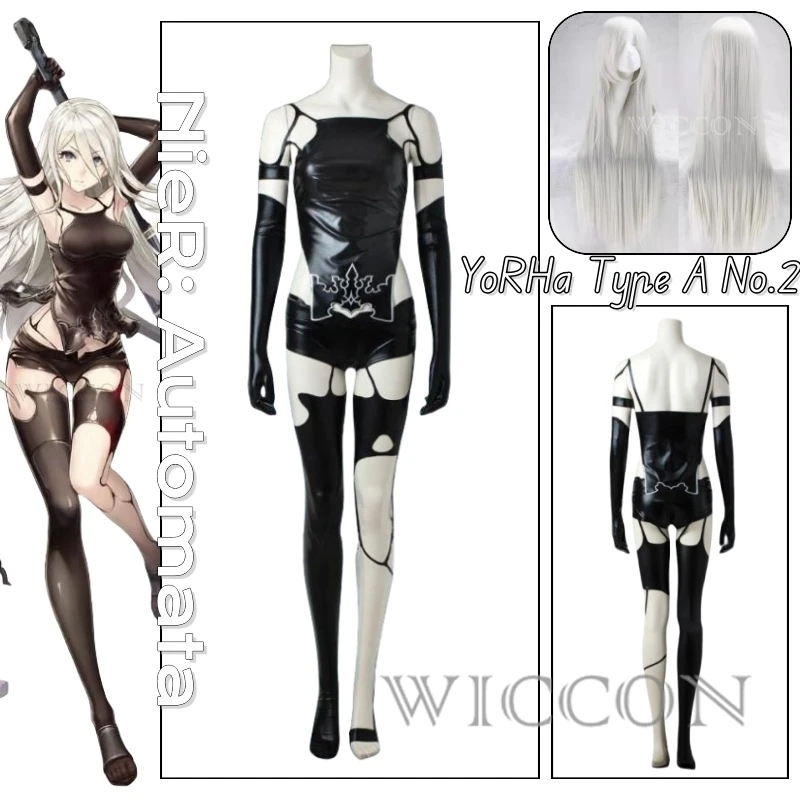 

Костюм для косплея YoRHa 2B Type A No.2, женская одежда для косплея, аниме, боевое платье, платье для представлений, женское платье на Хэллоуин