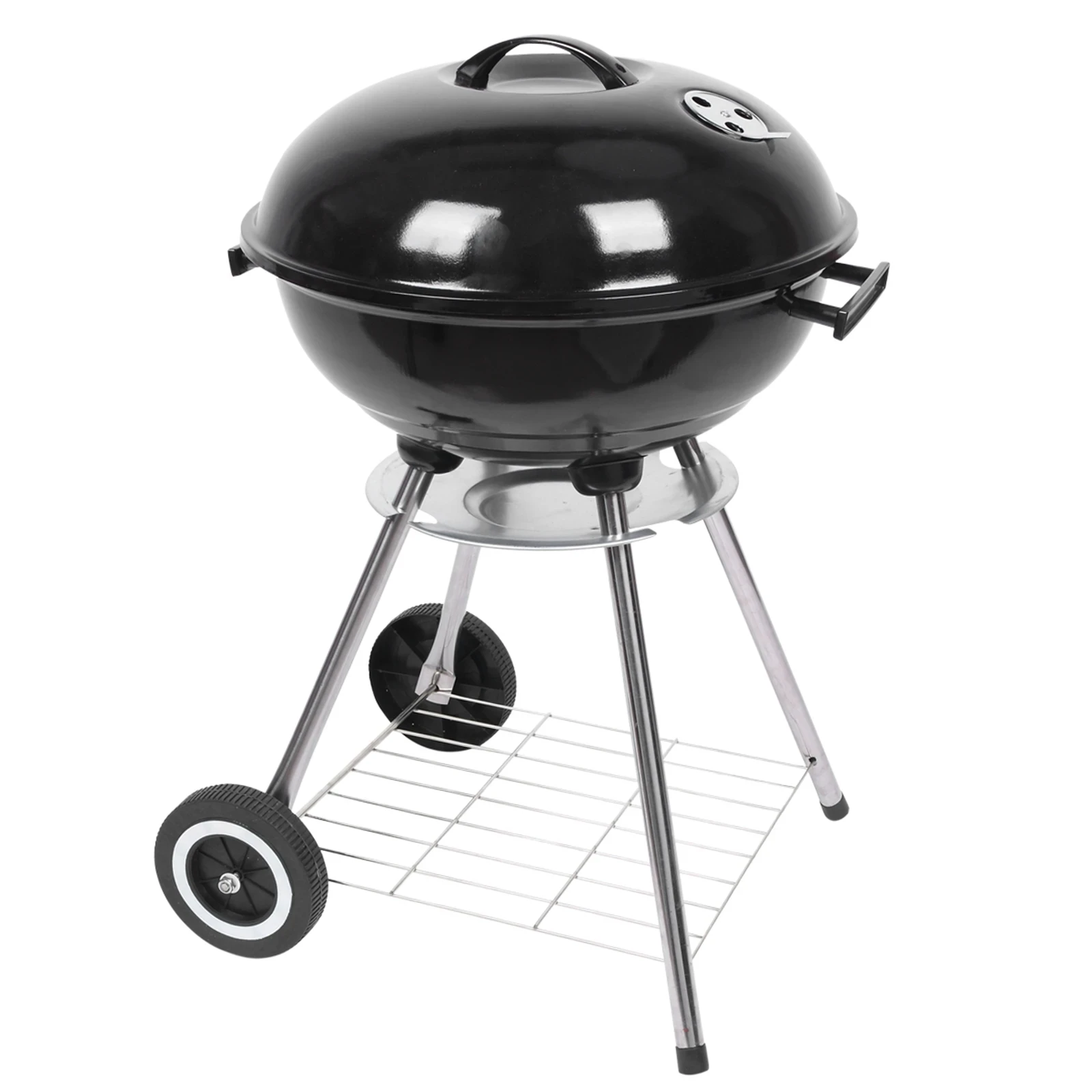 18 Inch Apple Charcoal Stove Enamel (Cover Furnace Body) White Side Wheel Diameter 15cm