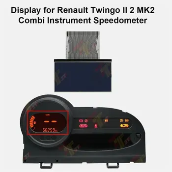 Pantalla LCD del velocímetro del tablero para instrumento combinado Renault Twingo II 2 MK2 1