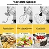 6 in 1 Multi-function Stand Mixer 10-speed Tilt Head Meat Grinder Juicer Vegetable Slicer Pasta and Cookie Maker Silver 4