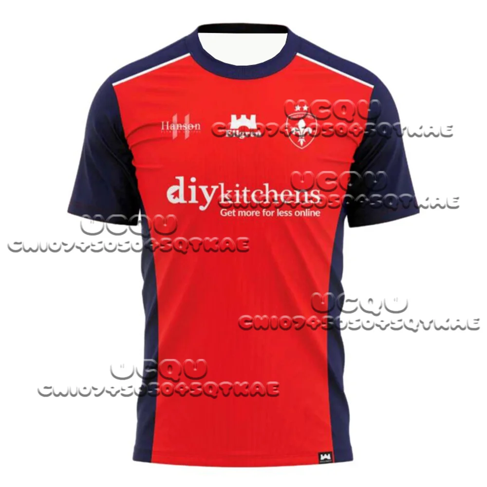 Rugby hombres y mujeres WAKEFIELD TRINITY ropa deportiva Inglaterra moda manga corta suelta transpirable camiseta
