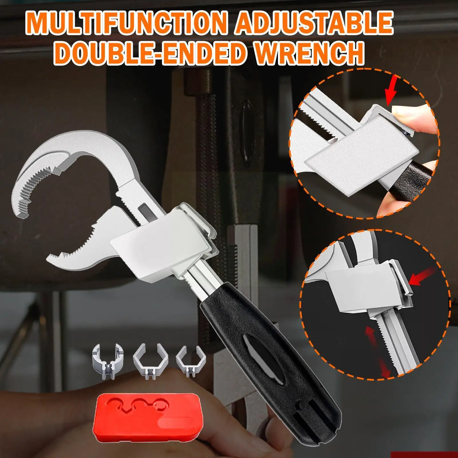Adjustable Double ended Wrench Universal Aluminium Alloy Open End