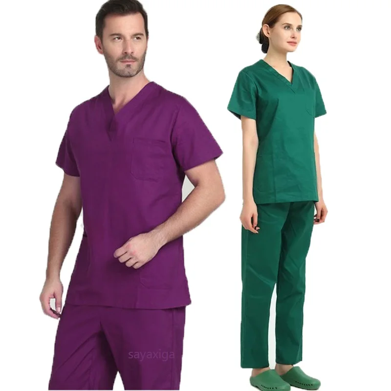 

Медицинская униформа, униформа медсестры, Стоматологический Хирургический костюм, рабочая одежда, медицинский скраб, набор униформы медсестры для женщин и мужчин, аксессуары для медсестры 3x