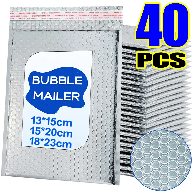 Silver Padded Self-Seal Bubble Mailer Envelopes