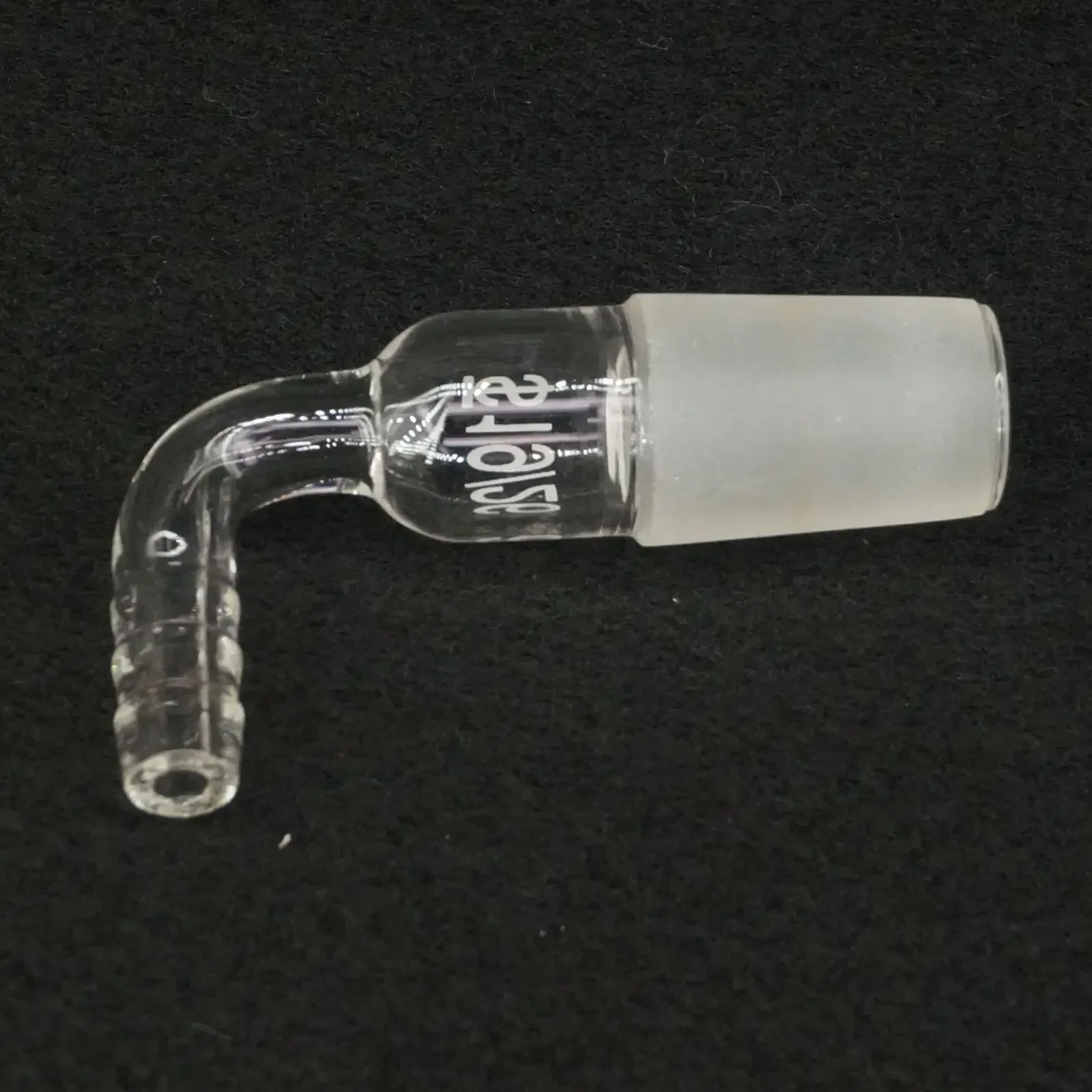 19/26 Joint 90 Degree Bend Hose Inlet Connection Adapter Laboratory Glassware